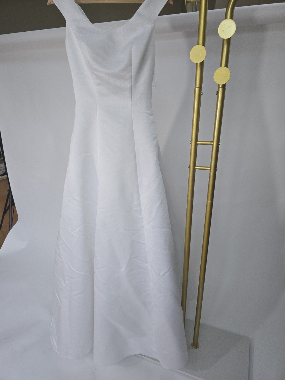 Lady Eleanor Classy Elegant White Sleeveless A-Line Dress Roses 4